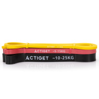Еспандер-петля Actiget Power Band 2-25 кг (резина для фітнесу та спорту) набір 3 шт ACT0047