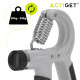 Эспандер кистевой Actiget 20-50 кг с регулируемой нагрузкой ACT0052 Grey/Black