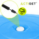 М'яч для фітнесу (фітбол) Actiget 55 см з насосом ACT0142 Blue