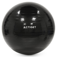 М'яч для фітнесу (фітбол) Actiget 75 см з насосом ACT0146 Black