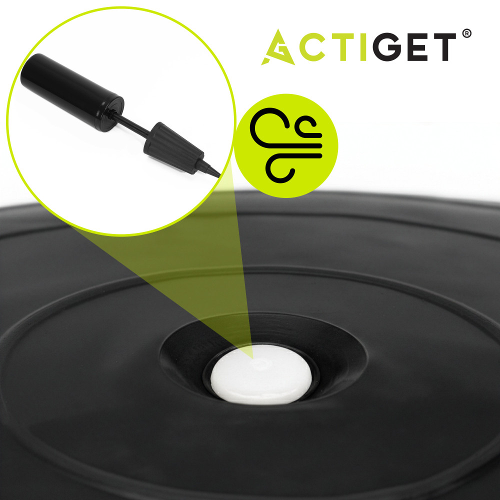М'яч для фітнесу (фітбол) Actiget 85 см з насосом ACT0148 Black
