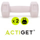 Гантели Actiget Hex 2 x 0.5 кг ACT0155 Light Pink