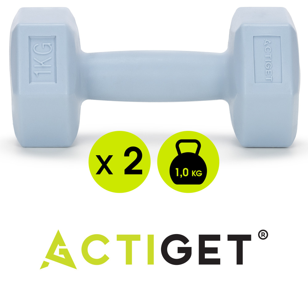 Гантели Actiget Hex 2 x 1 кг ACT0156 Sky Blue