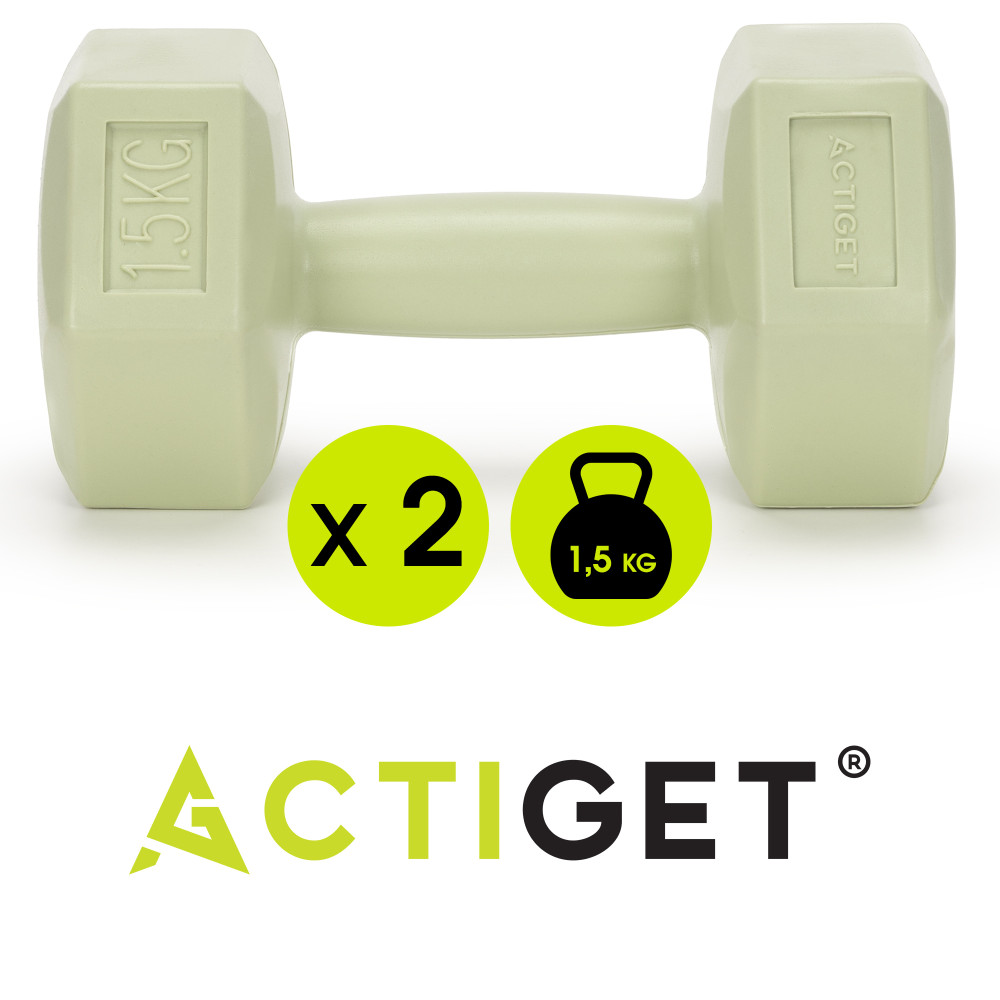 Гантели Actiget Hex 2 x 1.5 кг ACT0157 Green