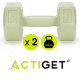 Гантели Actiget Hex 2 x 1.5 кг ACT0157 Green