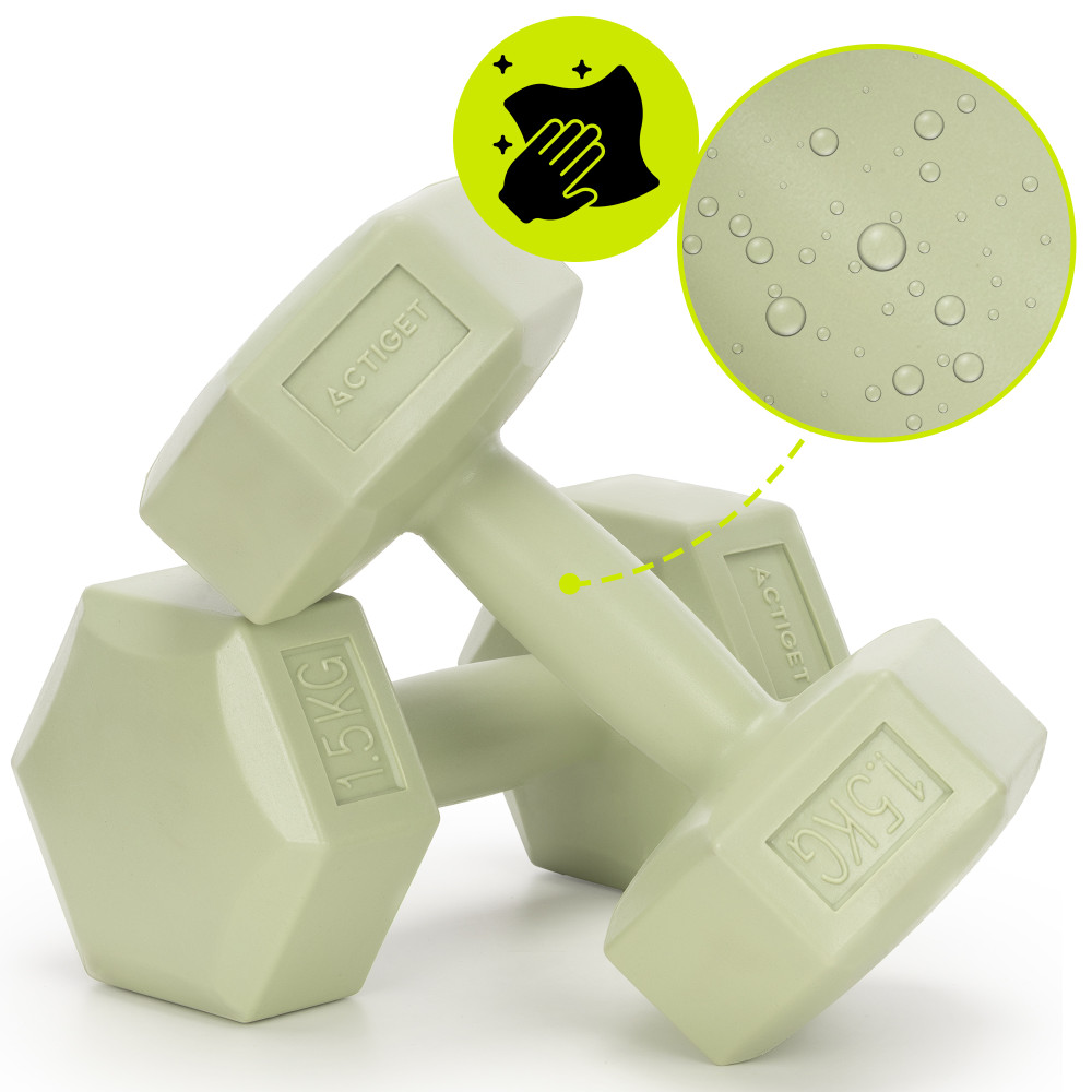 Гантели Actiget Hex 2 x 1.5 кг ACT0157 Green