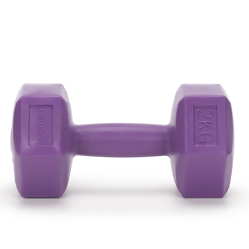 Гантели Actiget Hex 2 x 2 кг ACT0158 Purple