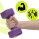 Гантели Actiget Hex 2 x 2 кг ACT0158 Purple