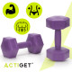 Гантели Actiget Hex 2 x 2 кг ACT0158 Purple