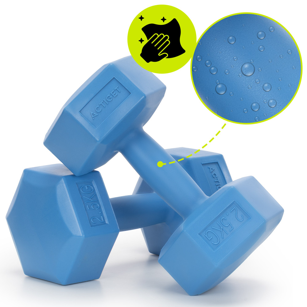 Гантели Actiget Hex 2 x 2.5 кг ACT0160 Blue