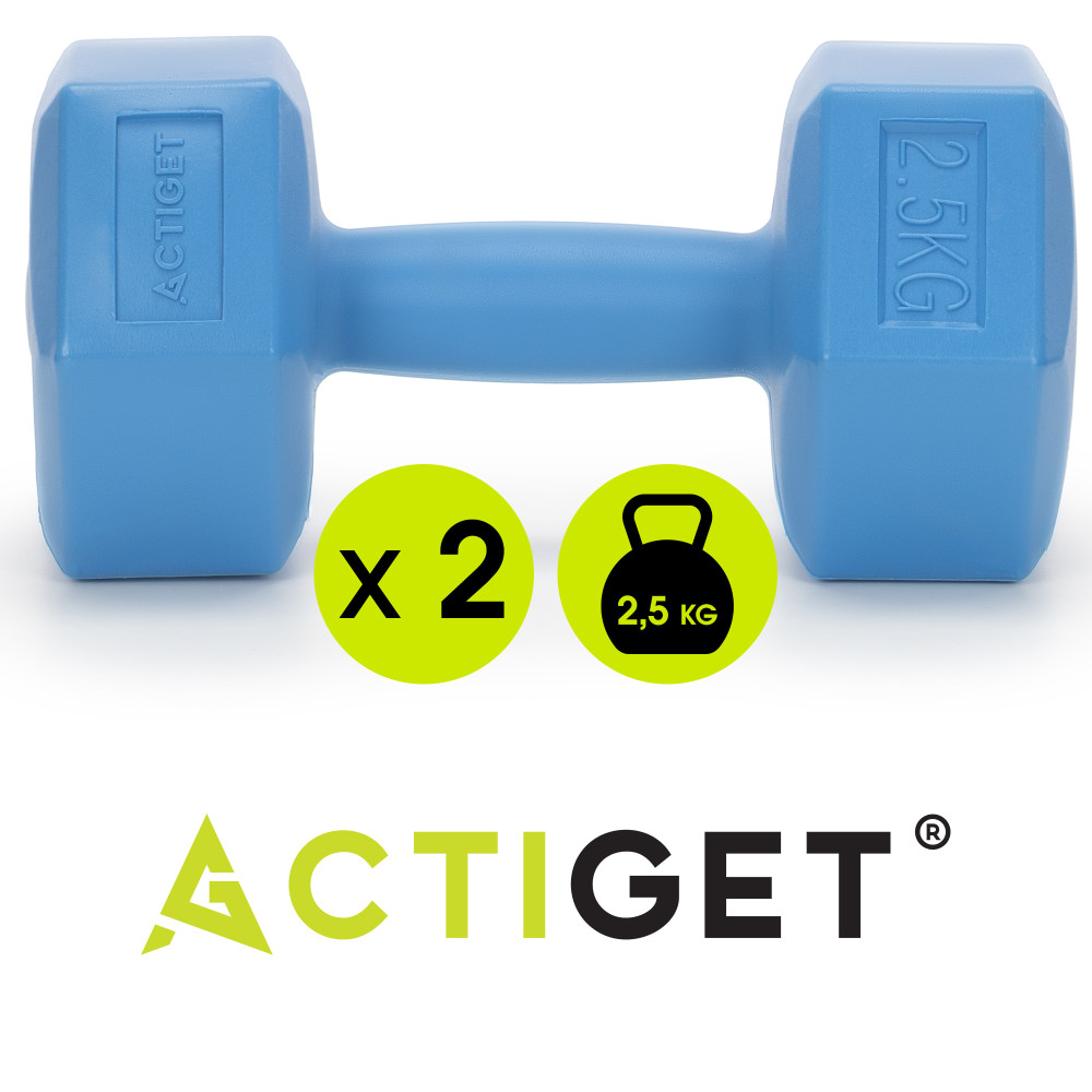 Гантели Actiget Hex 2 x 2.5 кг ACT0160 Blue