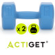 Гантели Actiget Hex 2 x 2.5 кг ACT0160 Blue
