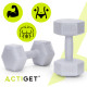 Гантели Actiget Hex 2 x 3 кг ACT0161 Grey