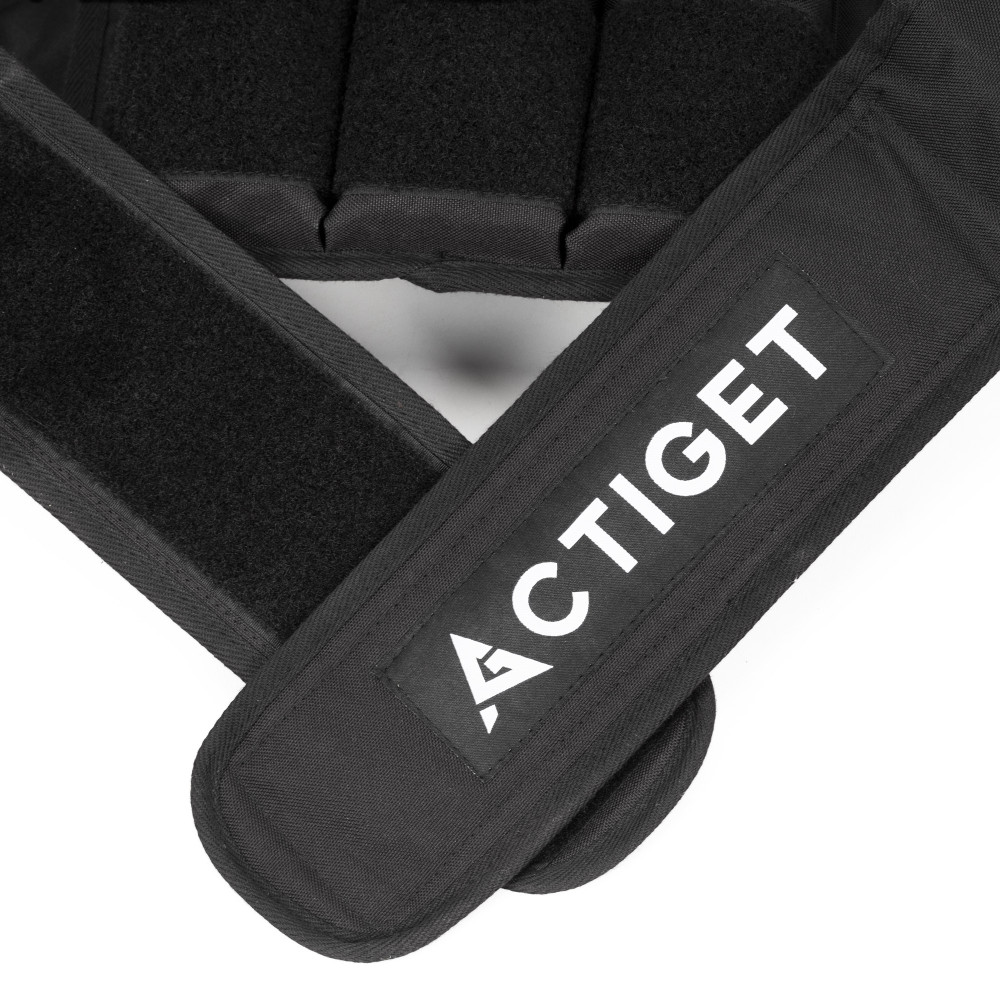 Жилет-обважнювач для тренувань Actiget 20 кг зі змінною вагою ACT0124 Black