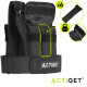 Жилет-обважнювач для тренувань Actiget 20 кг зі змінною вагою ACT0124 Black