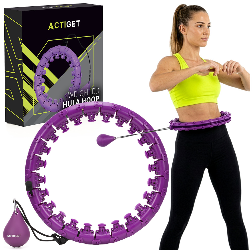 Обруч для талии Actiget (хулахуп) массажный, с отягощением ACT0137 Violet