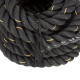 Канат тренувальний Actiget Battle Rope 9 м для кросфіту ACT0015 Black