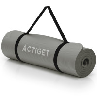 Килимок спортивний Actiget NBR 183 x 61 x 1 cм для йоги та фітнесу ACT0019 Grey