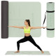Килимок спортивний Actiget TPE 183 x 61 x 0.6 см для йоги та фітнесу ACT0022 Mint/Black