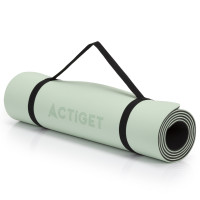 Коврик спортивный Actiget TPE 183 x 61 x 0.6 см для йоги и фитнеса ACT0022 Mint/Black