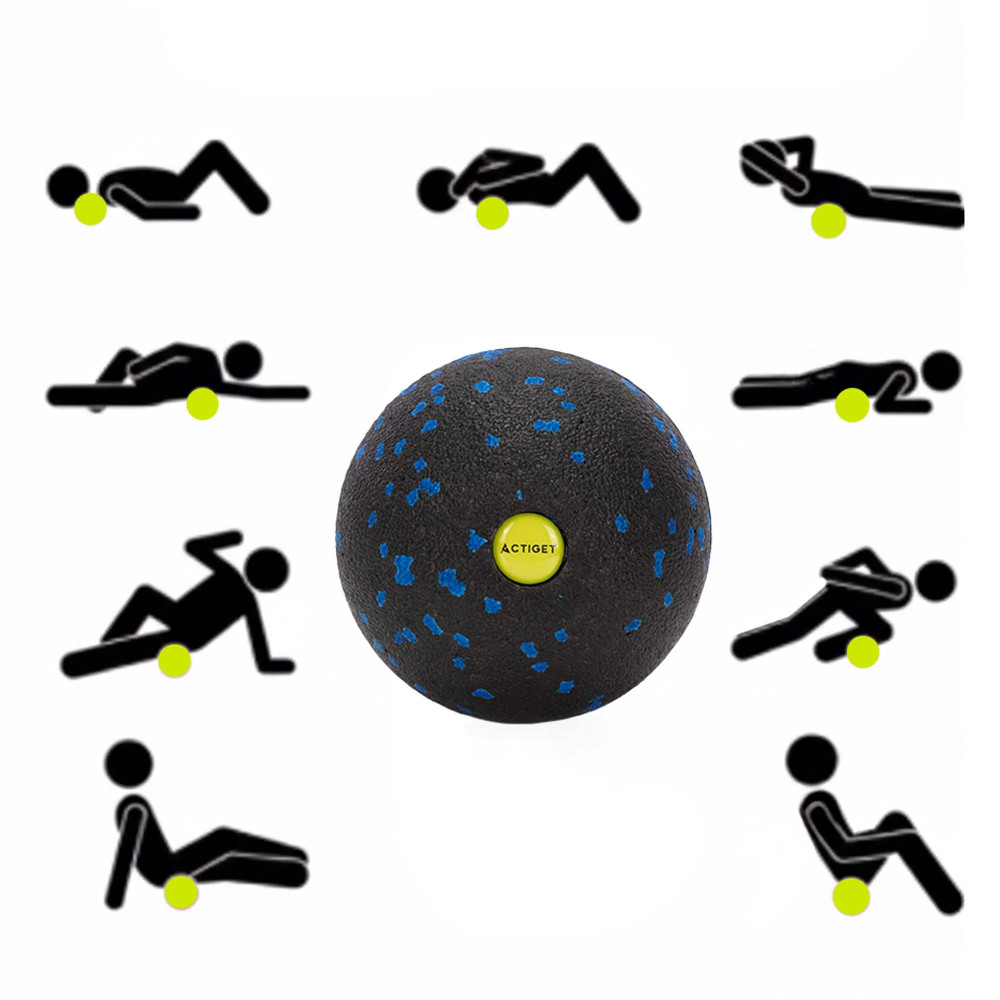 Массажный мяч Actiget EPP 8 см ACT0095 Black/Blue