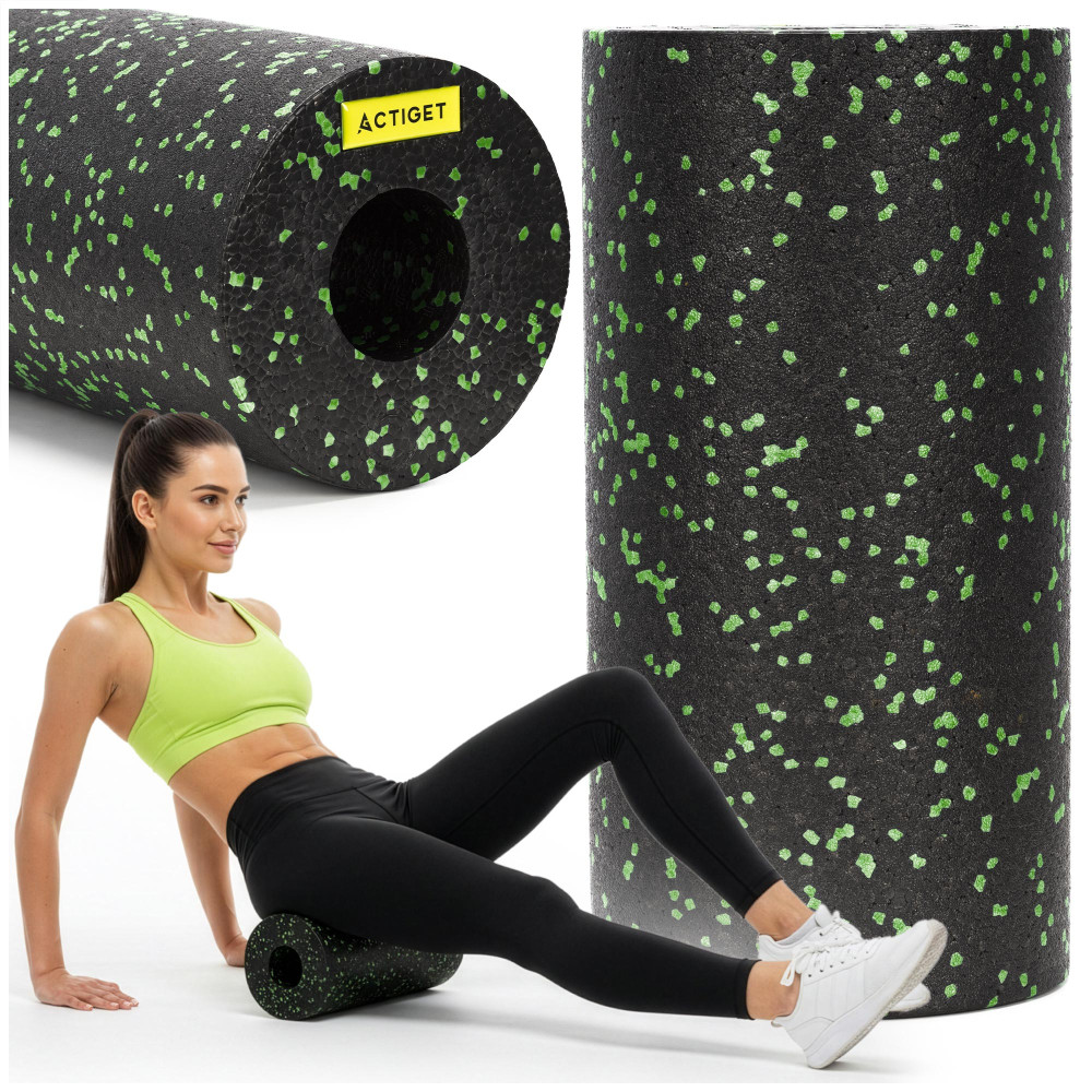 Масажний ролик Actiget EPP 29.5 x 15 см (валик, роллер) ACT0094 Black/Green