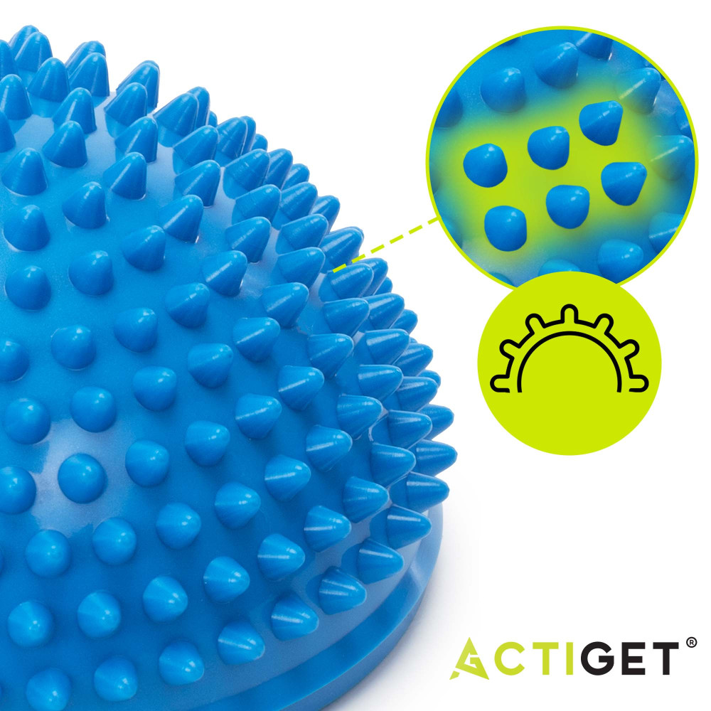 Півсфера масажна балансувальна Actiget Balance Pad 16 см 2 шт масажер для ніг, стоп ACT0117 Blue