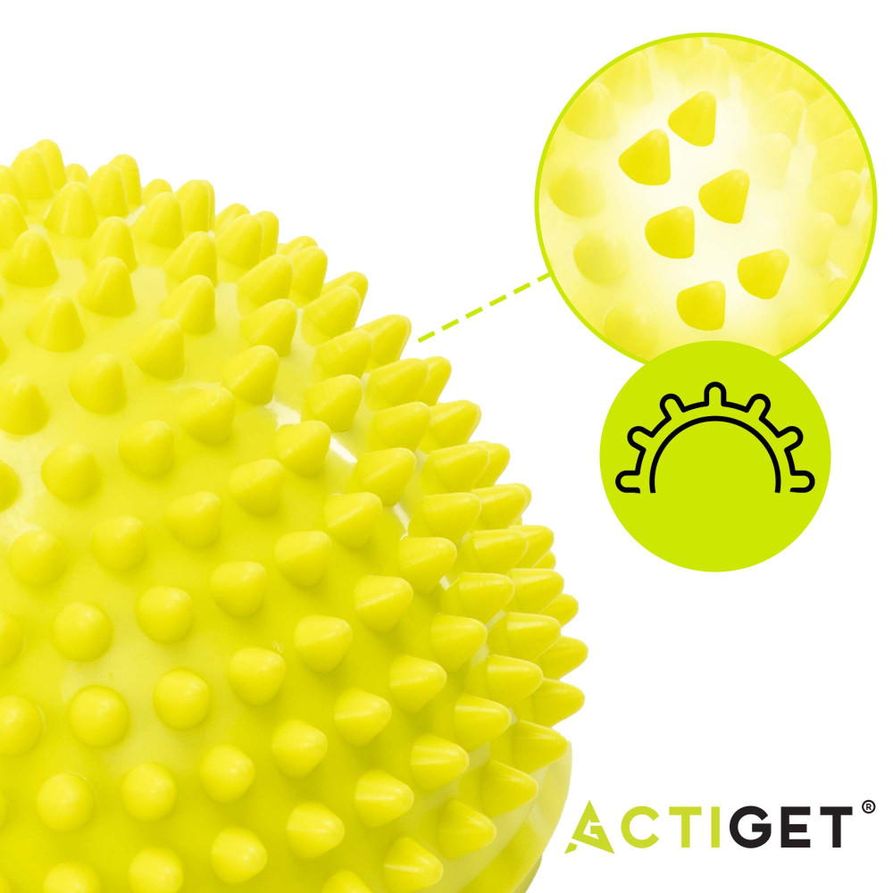 Півсфера масажна балансувальна Actiget Balance Pad 16 см 2 шт масажер для ніг, стоп ACT0118 Yellow