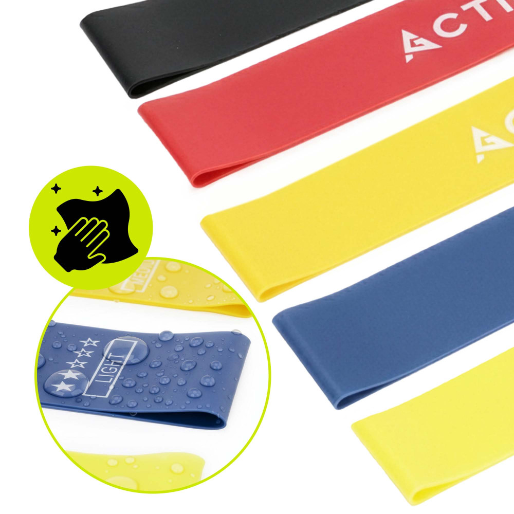 Резинки для фитнеса Actiget Mini Power Band набор 5 шт 1-20 кг ACT0104