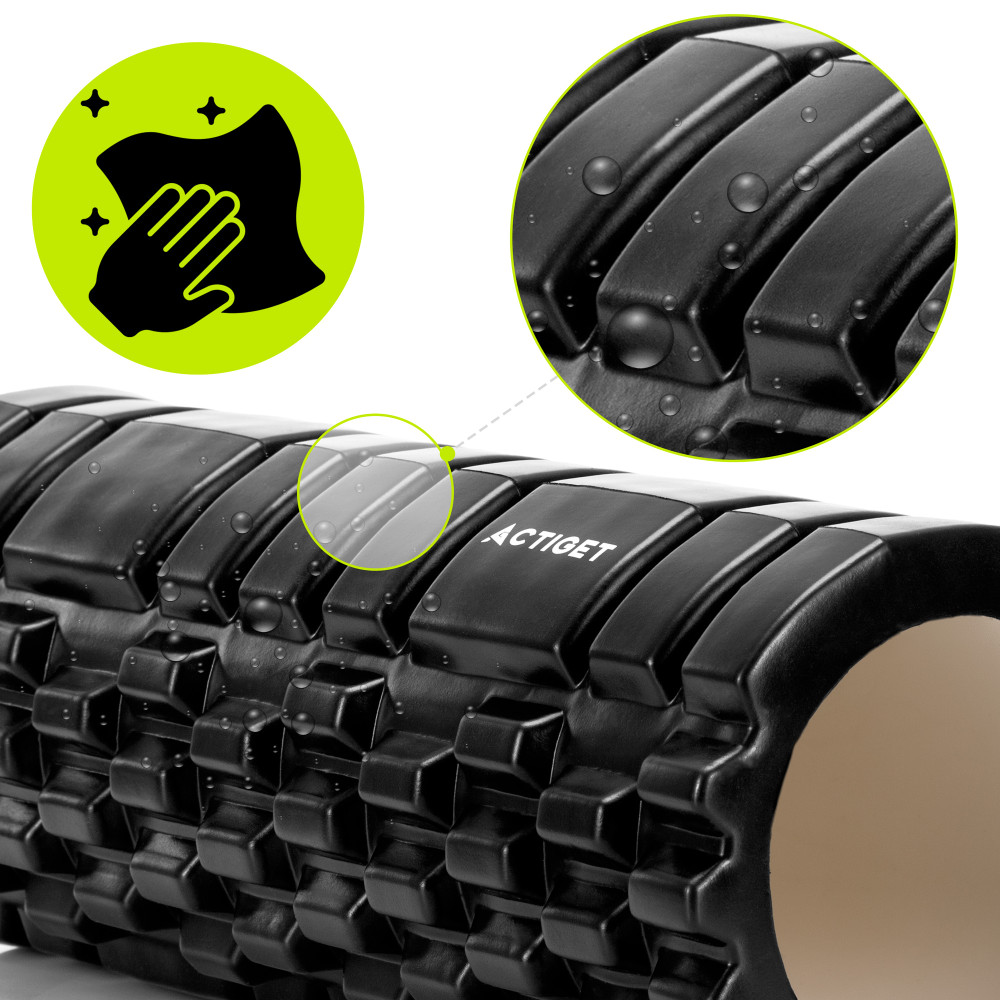 Масажний ролик Actiget EVA 33 x 13.5 см (валик, роллер) ACT0029 Black