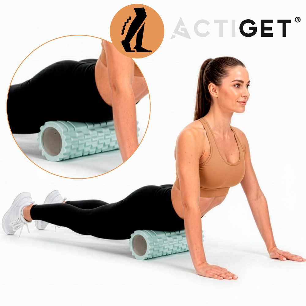 Масажний ролик Actiget EVA 33 x 13.5 см (валик, роллер) ACT0031 Mint