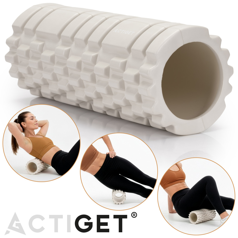 Масажний ролик Actiget EVA 33 x 13.5 см (валик, роллер) ACT0032 Biege