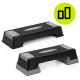Степ-платформа 2-ступінчаста Actiget 73 х 28.5 х 12-17.5 см ACT0120 Black/Grey
