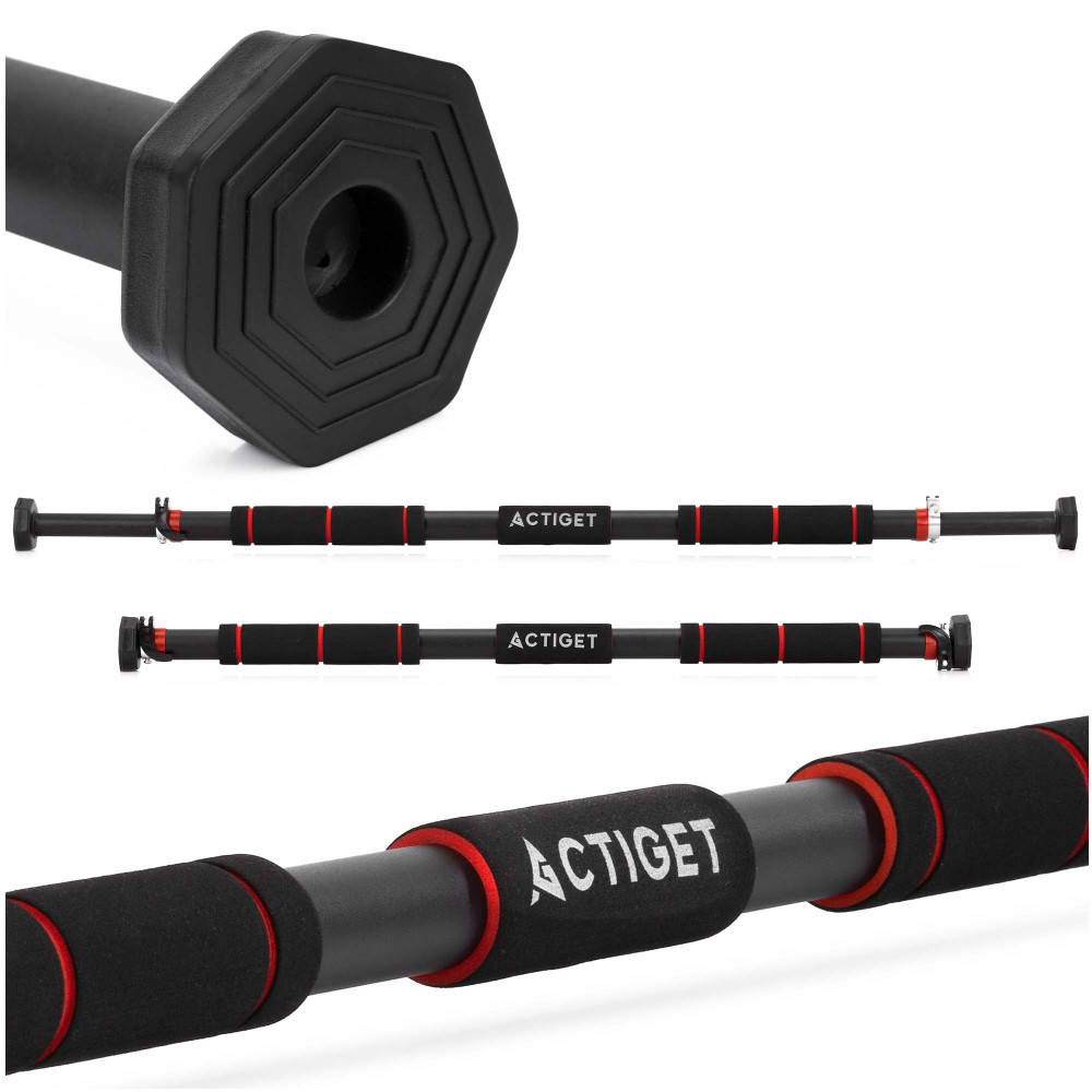 Турнік розсувний Actiget 82-130 см ACT0166 Black/Red