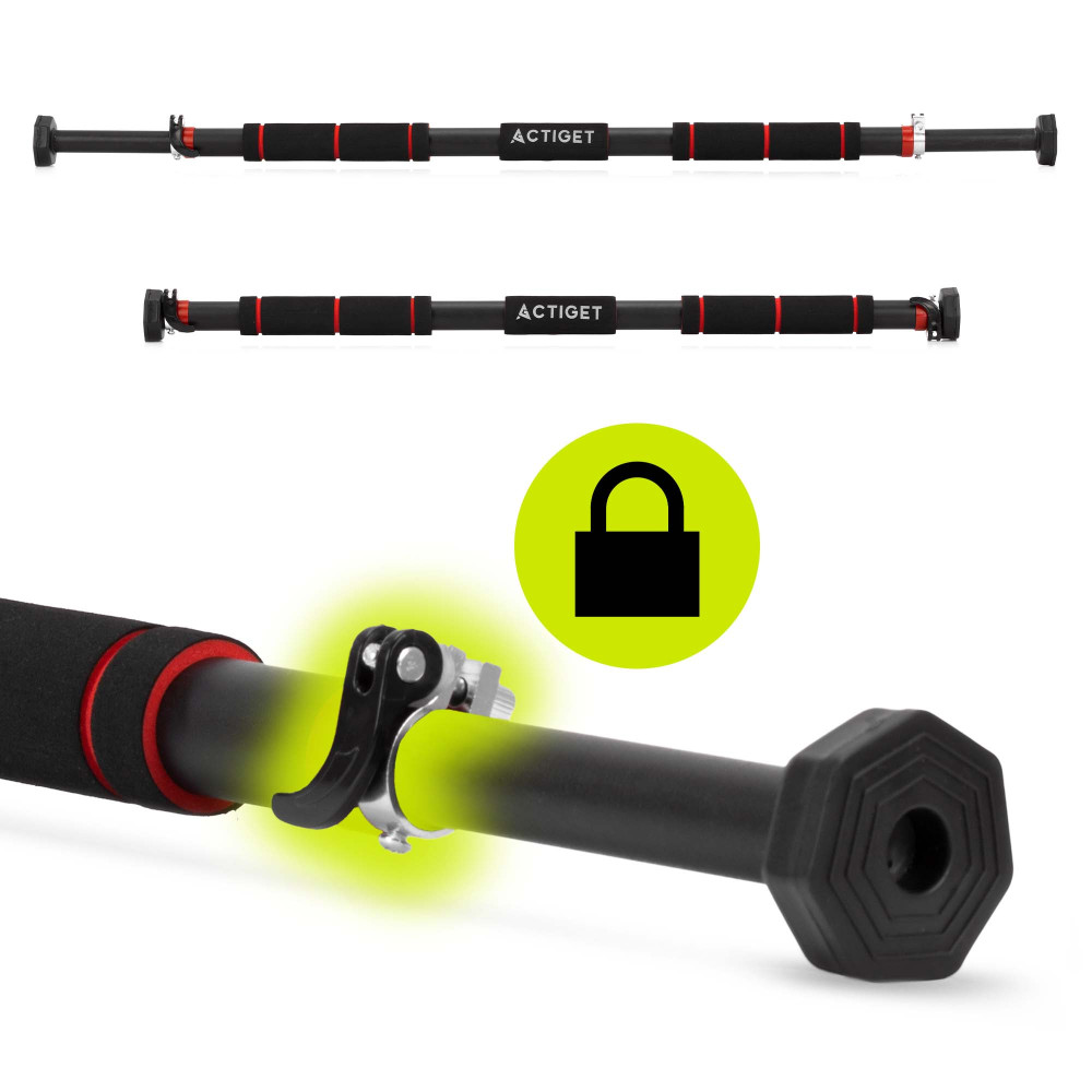 Турнік розсувний Actiget 82-130 см ACT0166 Black/Red