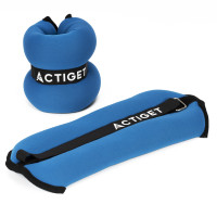 Утяжелители-манжеты для ног и рук Actiget 2 x 2 кг ACT0130 Blue/Black