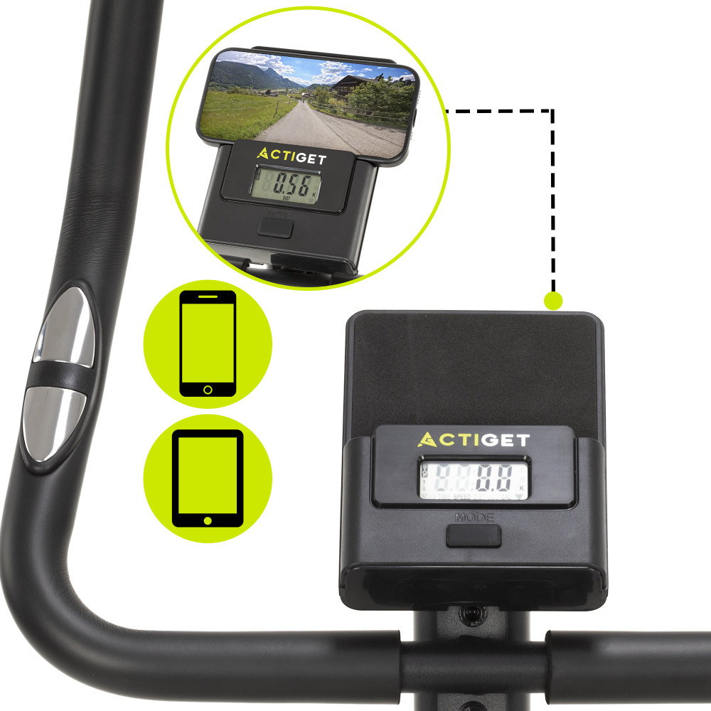 Велотренажер магнітний Actiget Actibike ACT0174 Black