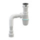 Раковина накладна Adamant FLATE 100, прямокутна, з сифоном Click-Clack + змішувач (4824296207601)