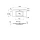 Раковина накладна Adamant FLATE 100, прямокутна, з сифоном Click-Clack + змішувач (4824296207601)