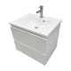 Раковина накладна Adamant QUANTO 60, прямокутна з сифоном Click-Clack + змішувач (4824296208001)