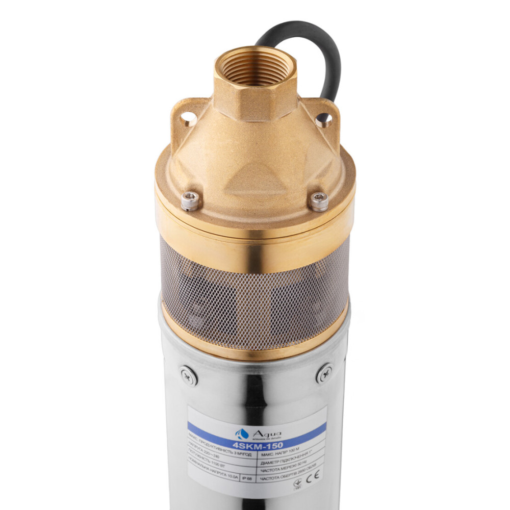 Насос глубинный центробежный Agua 4SKM 150 с пультом (CV035070)