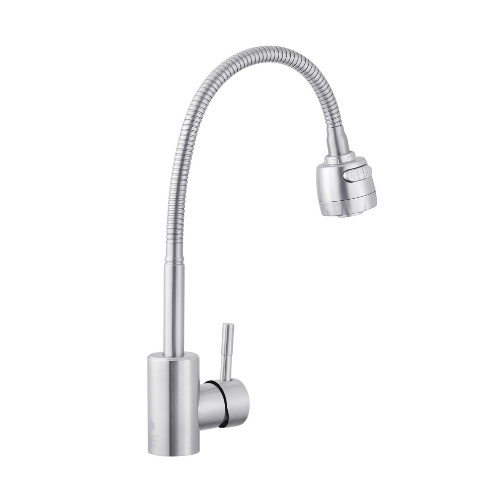Змішувач для кухні Agua з гнучким виливом Acero-INOX035-2 CV023291