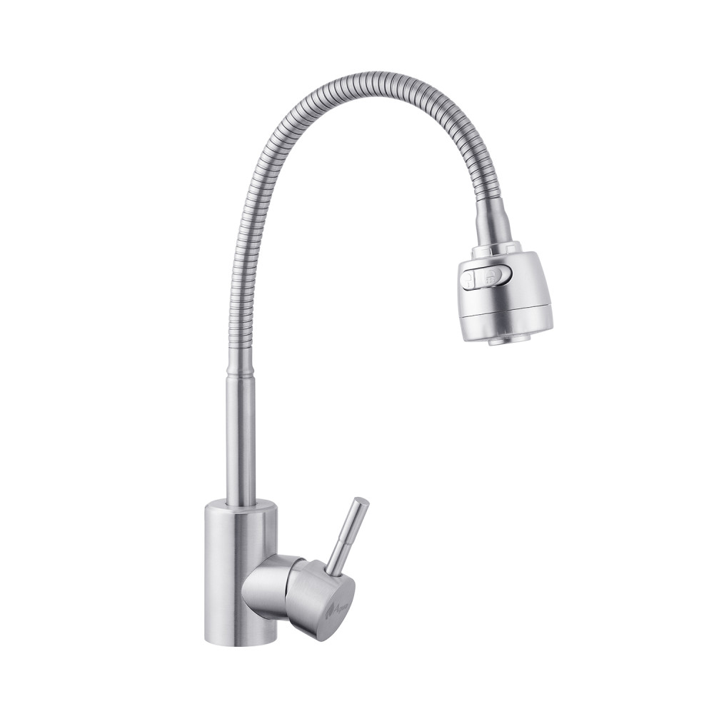 Змішувач для кухні Agua з гнучким виливом Acero-INOX035-2 CV023291