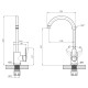 Смеситель для кухни Agua Elposo-INOX035 (CV035455)