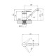 Смеситель для раковины Agua Sevilla-C010 CV017364