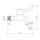 Кран для полива Agua Toledo-C099 1/2'' НР CV018621