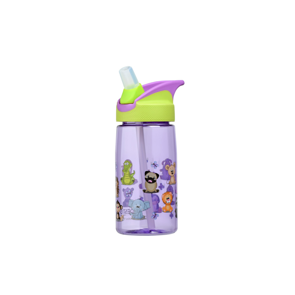 Пляшка для води Ardesto Funny animals дитяча 500 мл зелена