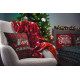 Подушка Ardesto Happy Holidays 45х45см, 100% полиэстер, клетка зелено-красная (ART1032HGR)