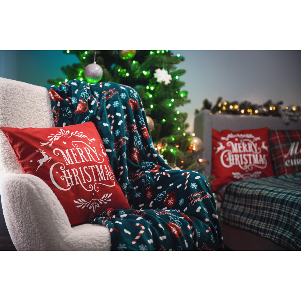 Подушка Ardesto Happy Holidays 45х45см, 100% полиэстер, красный (ART1032HR)