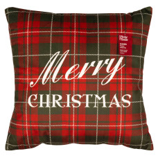 Подушка Ardesto Happy Holidays 45х45см, 100% полиэстер, клетка зелено-красная (ART1032HGR)